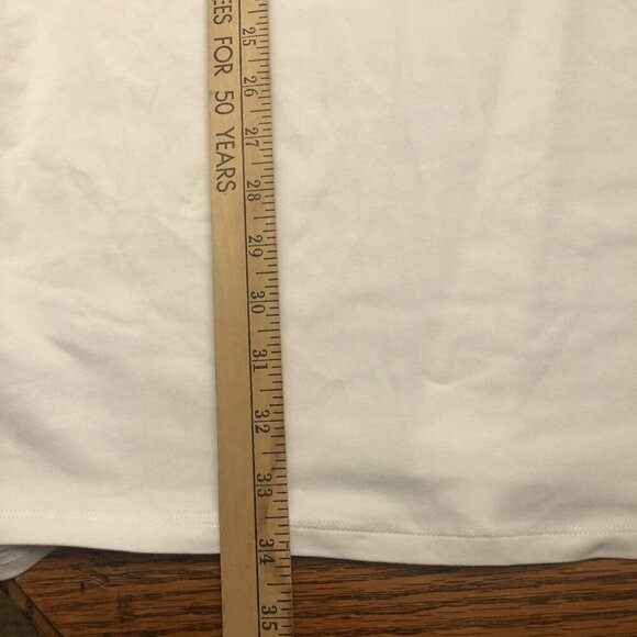 A New Day Women's Short Sleeve Mini T-Shirt Wrap Dress White Sz M - Picture 10 of 11